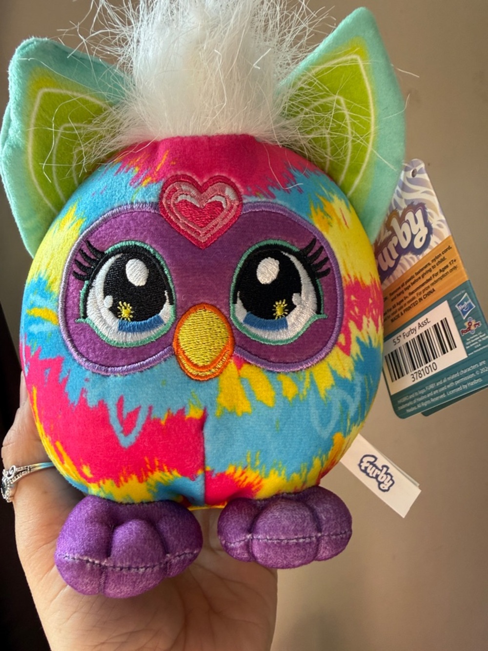 Furby Plush Stuffed Animal - Bright Multicolor (Purple, Blue, Pink)